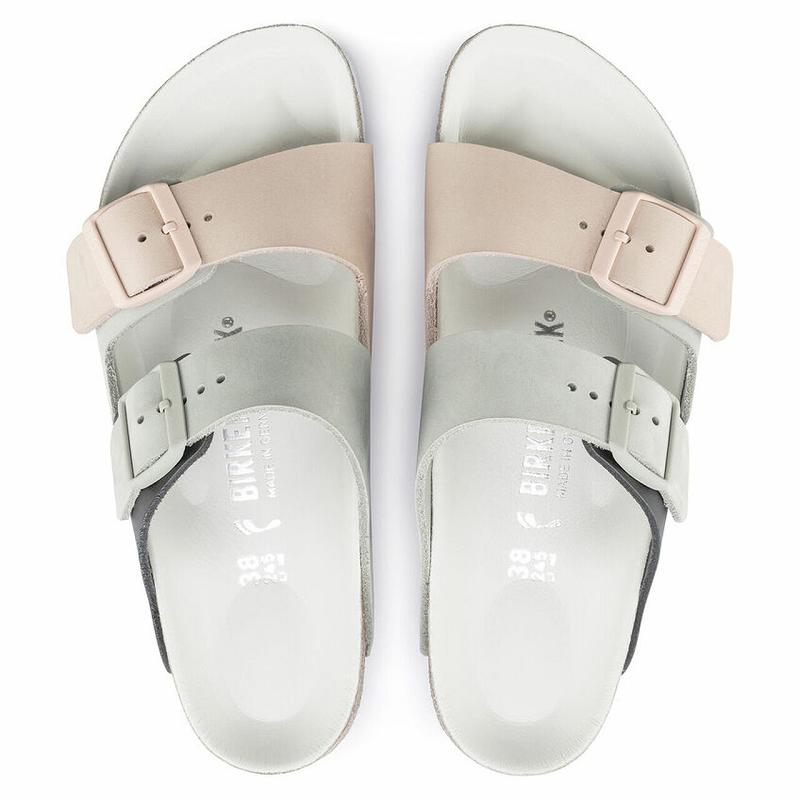 Arizona Birkenstock Split Hex Nubuck Kozene Damske Strieborne Hnedožltý | SK 8TCE